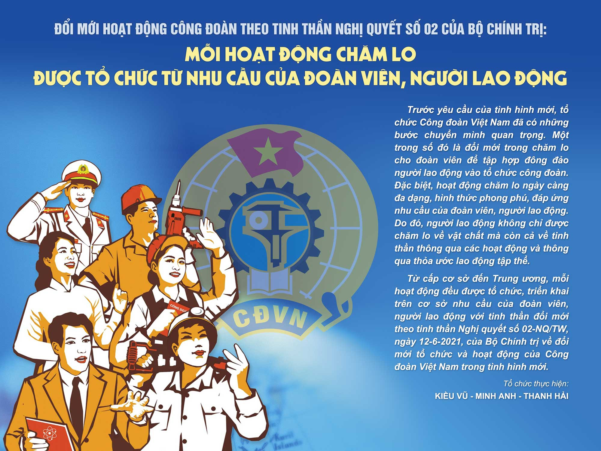Đổi mới hoạt động công đoàn theo tinh thần Nghị quyết 02 của Bộ Chính trị: Mỗi hoạt động chăm lo được tổ chức từ nhu cầu của đoàn viên, người lao động