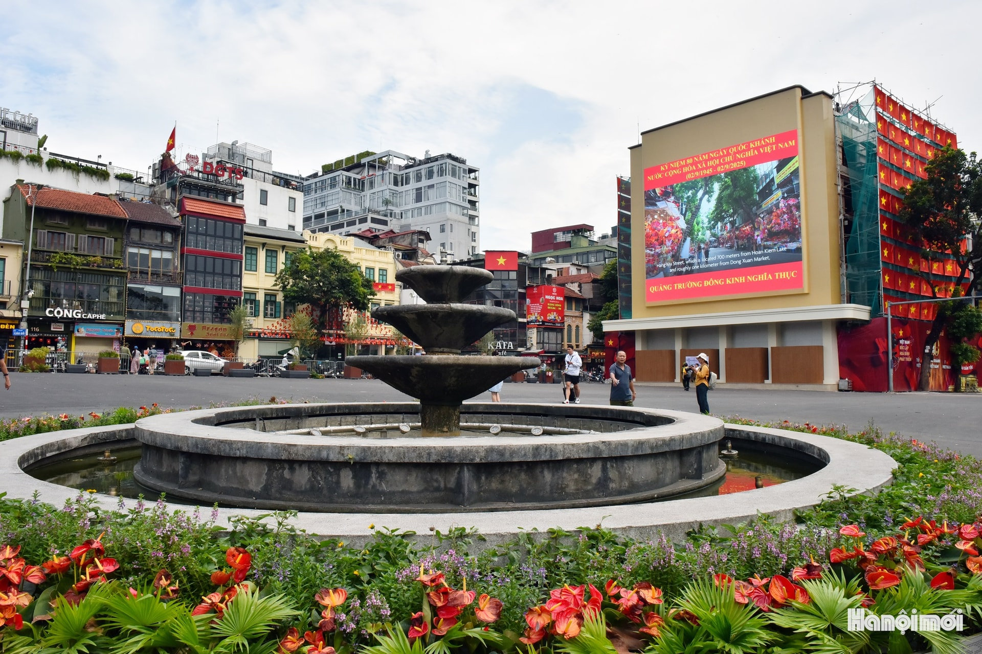 Quảng trường Đông Kinh Nghĩa Thục hôm nay_Ảnh:hanoimoi.vn