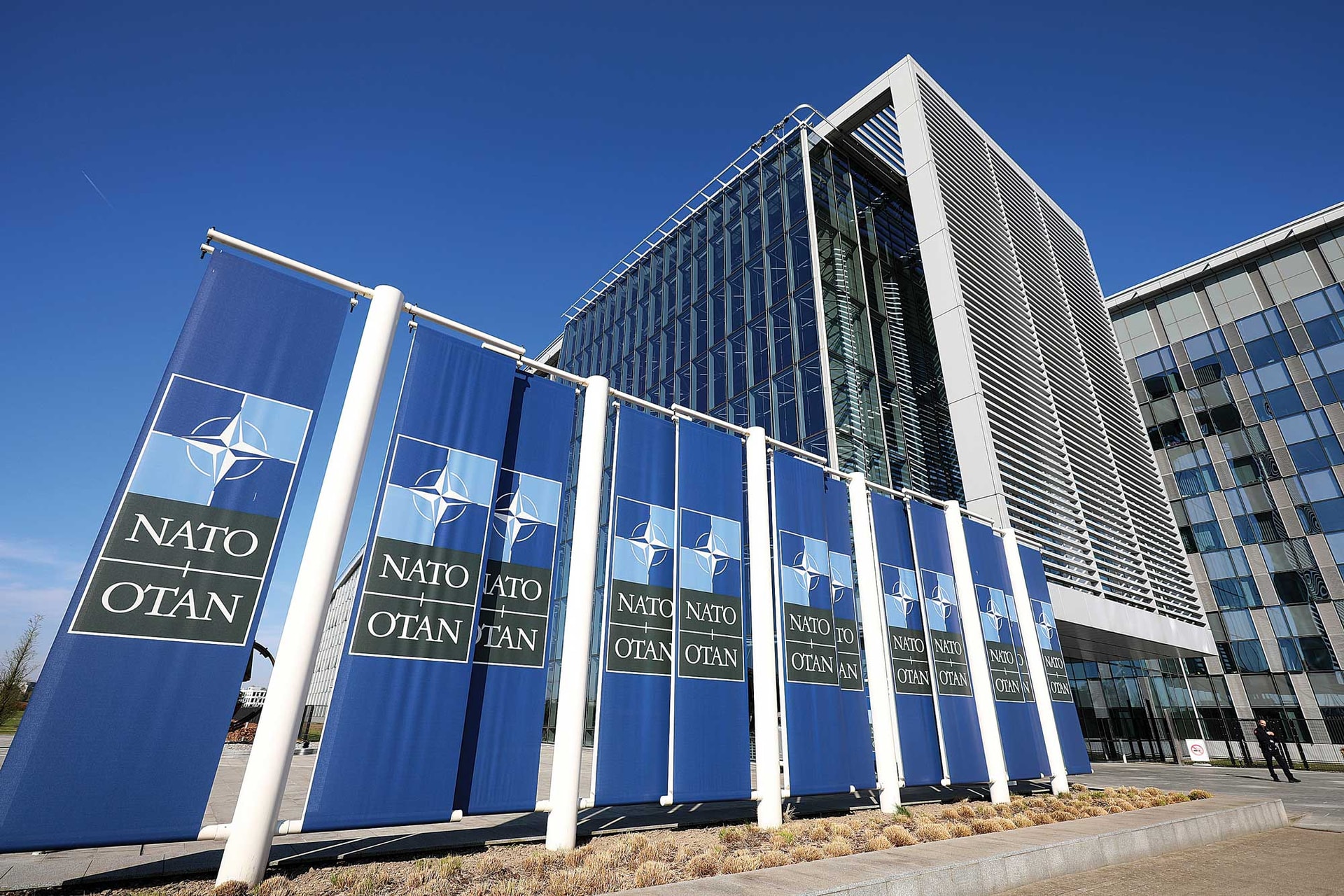 Trụ sở Tổ chức Hiệp ước Bắc Đại Tây Dương (NATO) ở Brussels, Bỉ. Ảnh: THX/TTXVN