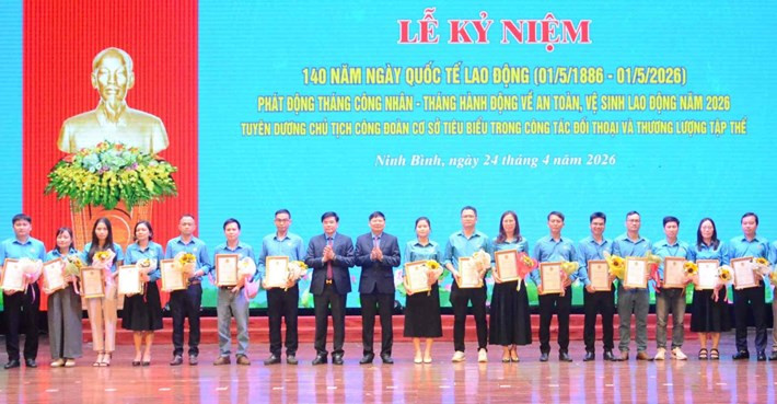 140 chủ tịch công đoàn cơ sở tiêu biểu trong công tác đối thoại, thương lượng tập thể được biểu dương_ Ảnh: congdoanvietnam.vn