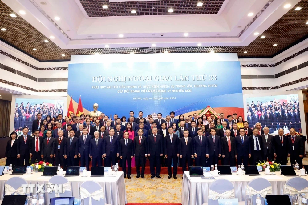 Tổng Bí thư, Chủ tịch nước Tô Lâm và các đại biểu tại Hội nghị. Ảnh- Thống Nhất:TTXVN