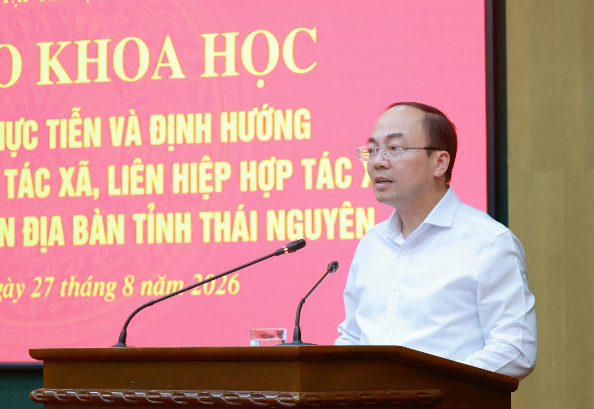 Đồng chí Nguyễn Đăng Bình - Phó Bí thư Thường trực Tỉnh ủy, Trưởng Đoàn đại biểu_Ảnh: H.G