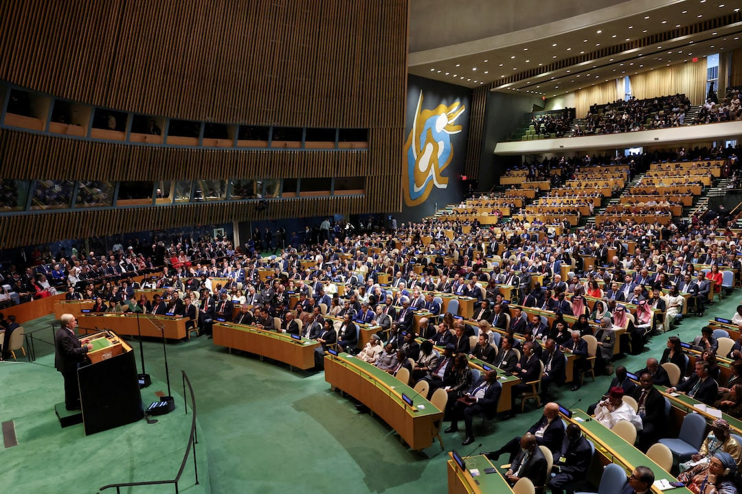 Tổng Thư ký Liên hợp quốc Antonio Guterres phát biểu tại khóa họp thứ 81 của Đại hội đồng Liên hợp quốc ở trụ sở Liên hợp quốc tại thành phố New York, Mỹ, ngày 22-9-2026_Ảnh: Reuters