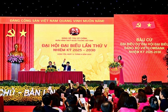 Đảng bộ Trụ sở chính Vietcombank tổ chức thành công Đại hội đại biểu Đảng bộ lần thứ V, nhiệm kỳ 2025 - 2030