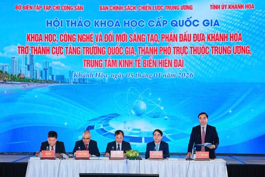 Khoa học, công nghệ và đổi mới sáng tạo, phấn đấu đưa Khánh Hòa trở thành cực tăng trưởng quốc gia, thành phố trực thuộc Trung ương, trung tâm kinh tế biển hiện đại