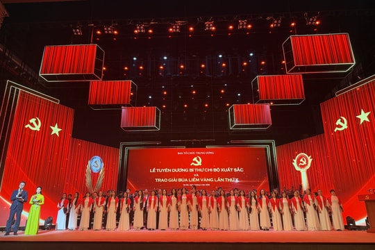 Tối nay (3-2), diễn ra Lễ tuyên dương bí thư chi bộ xuất sắc và trao Giải Búa liềm vàng lần thứ X – năm 2025