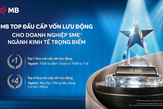 Ngân hàng top đầu cấp vốn lưu động cho doanh nghiệp SME thuộc ngành kinh tế trọng điểm
