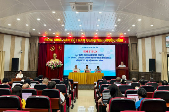 Xây dựng hệ bài viết lý luận chính trị góp phần triển khai Nghị quyết Đại hội XIV của Đảng