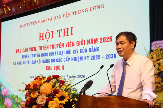 Hội thi Báo cáo viên, tuyên truyền viên giỏi khu vực II năm 2026