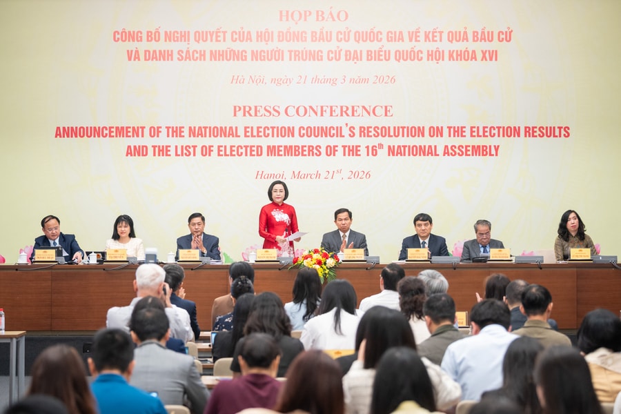 Công bố Nghị quyết về kết quả bầu cử đại biểu Quốc hội khóa XVI: Khẳng định tính dân chủ, công khai, minh bạch và sự đồng thuận xã hội cao