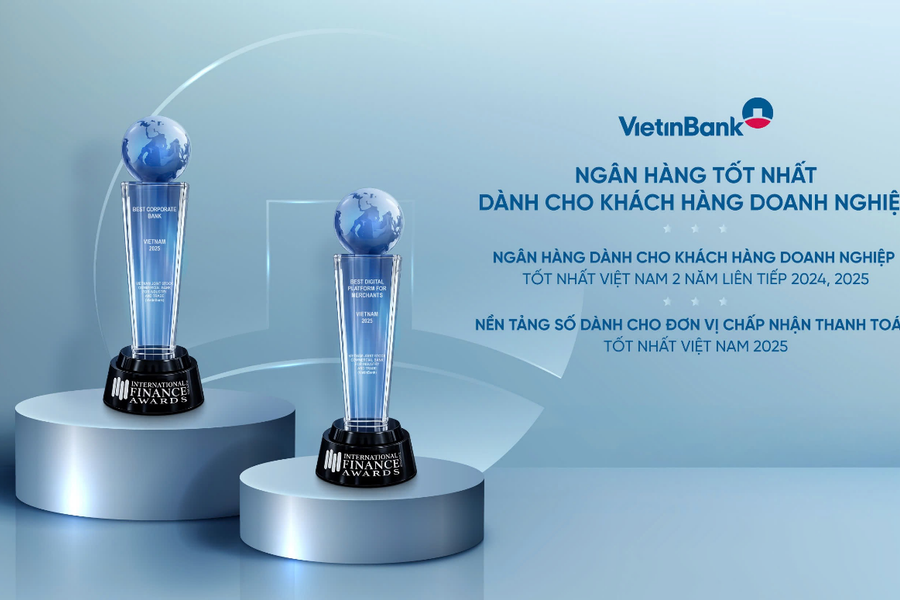 VietinBank ghi dấu ấn quốc tế với 2 giải thưởng ngân hàng doanh nghiệp