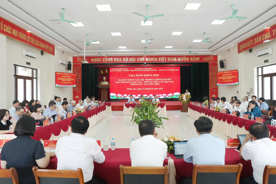 Tọa đàm khoa học “Nguồn nhân lực hệ thống chính quyền địa phương hai cấp - Những yêu cầu đặt ra trong kỷ nguyên mới”
