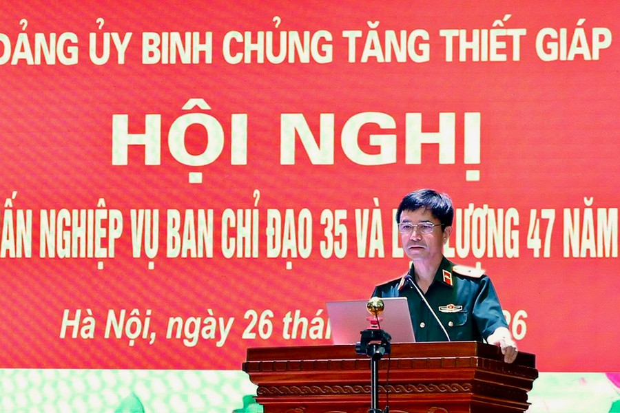 Binh chủng Tăng thiết giáp tập huấn nâng cao kỹ năng bảo vệ nền tảng tư tưởng của Đảng trên không gian mạng