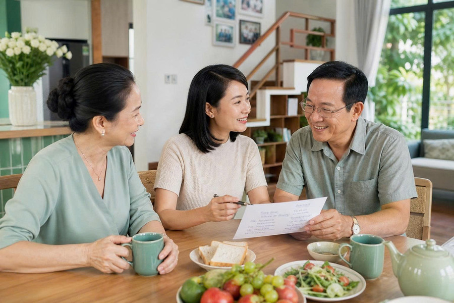 Vietcombank tặng khách hàng “Sổ Lương Trọn Đời”, khuyến khích tích lũy cho gia đình và tương lai