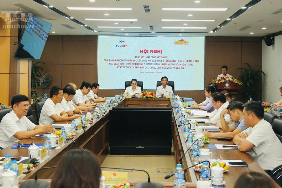 Đảng bộ Hội đồng Dân tộc và Đảng bộ Tổng công ty Điện lực miền Bắc tăng cường phối hợp, hướng về vùng đồng bào dân tộc thiểu số